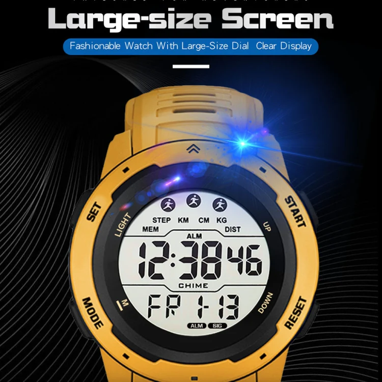 SYNOKE 9811 Luminous Large Screen Outdoor Running Student Watch(Green) - Image 6