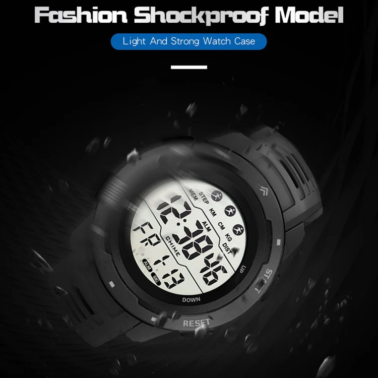 SYNOKE 9811 Luminous Large Screen Outdoor Running Student Watch(Grey) - Image 5