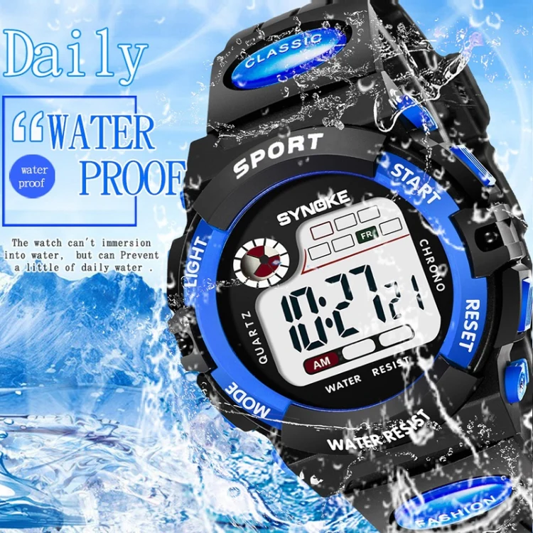 SYNOKE 99269 Children Sports Waterproof Digital Watch, Colour: Large (Red) - Image 7