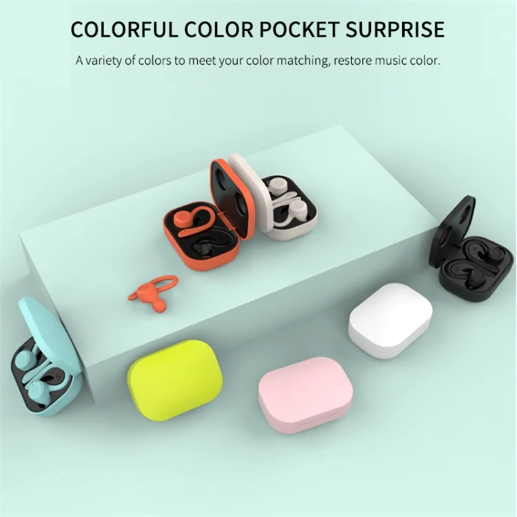T&G T40 TWS IPX6 Waterproof Hanging Ear Wireless Bluetooth Earphones with Charging Box(Blue) - Image 8