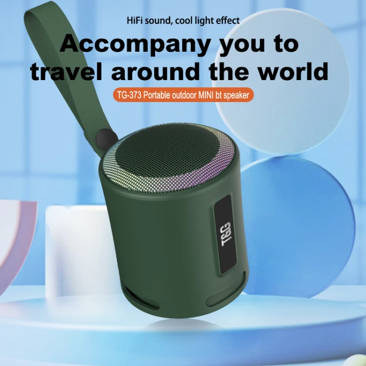 T&G TG373 Outdoor Portable LED Light RGB Multicolor Wireless Bluetooth Speaker Subwoofer(Red) - Image 2