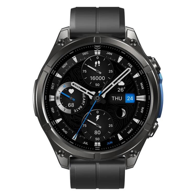 T-Rex 1.43 inch AMOLED Display Rugged Smart Watch with Built-in Flashlight(Black)