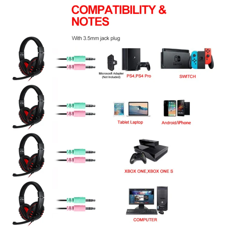 T-WOLF TF-800 4 in 1 Gaming Luminous Keyboard Mouse Headset Set(English Version) - Image 5