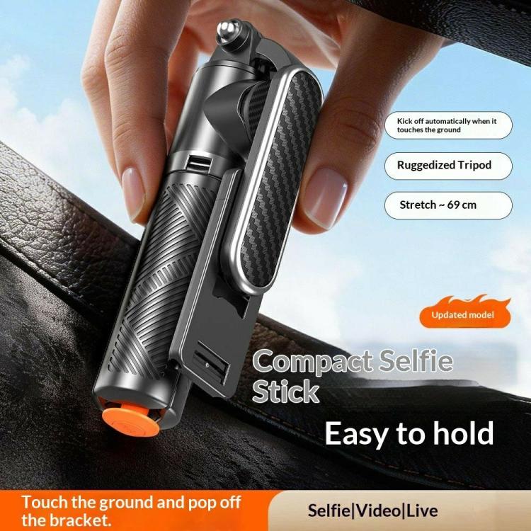 T01S For Live Streaming 3-in-1 Extendable Bluetooth Remote Phone Holder Stand Selfie Stick Tripod - Image 4