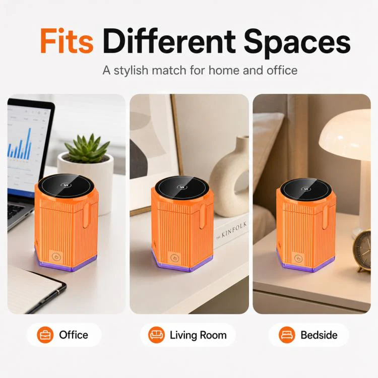 T10 15W Multifunctional Magnetic Wireless Charger Desktop Phone Stand(Orange) - Image 7
