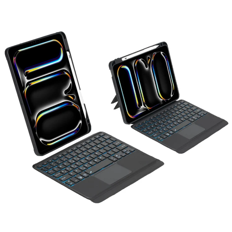 T13B-AS Detachable Rotating Backlit Touch Bluetooth Keyboard Case For iPad Pro 11 2024 - Image 3