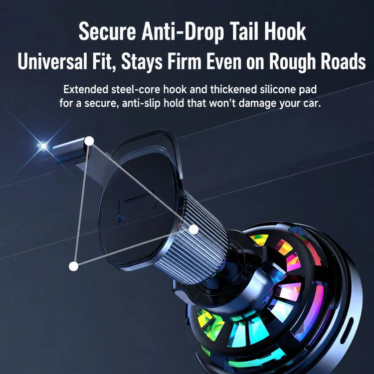 T14 Magnetic Cooling Wireless Fast Charger Car Air Outlet Holder(T14 Air-Cooled Qi 2.2 Certification) - Image 11