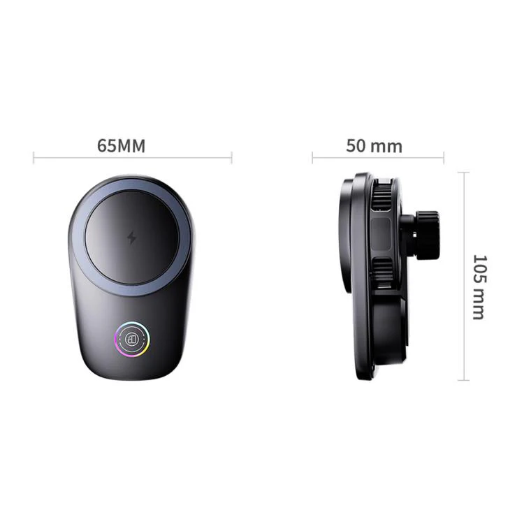 T16 Rotating Magnetic Wireless Charging Car Air Vent Phone Holder(Black) - Image 11