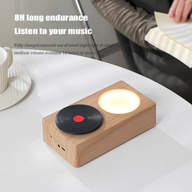 T19 Creative Retro Desktop Wireless Bluetooth Speaker(Wood) - Image 8