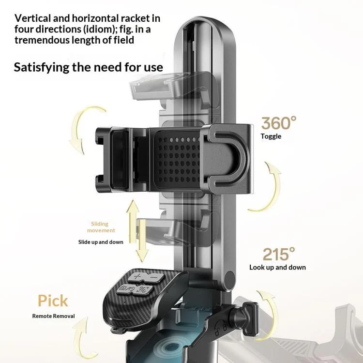T35 Photography Auto Pop-Up Extendable Tripod Bluetooth Selfie Stick with Remote Control - Image 9