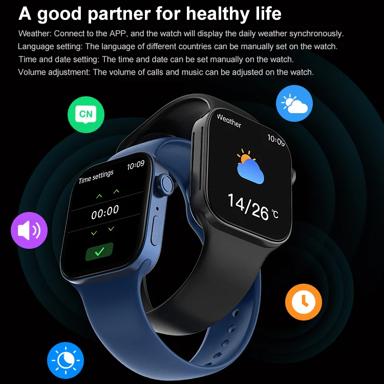 T500+MAX 1.69 inch HD Screen Smart Wristband, Support Bluetooth Calling/Heart Rate Monitoring (Black) - Image 7