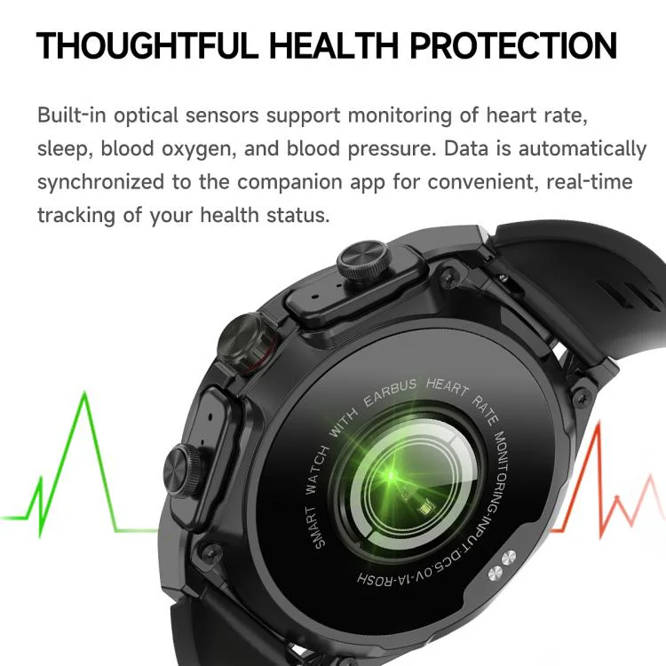 T95E 1.52-inch Display 2-in-1 Smart Sports Watch TWS Bluetooth Earphones(Black) - Image 16
