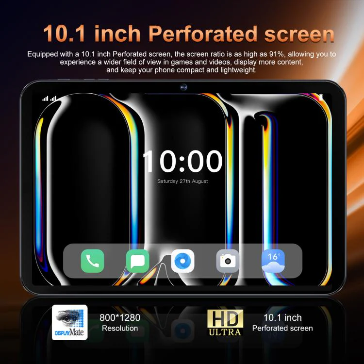 Tab 17 Pro 10.1 inch 4G LTE Tablet PC, 4GB+32GB, Android 10 MTK6755 Octa Core, US Plug (Black) - Image 6