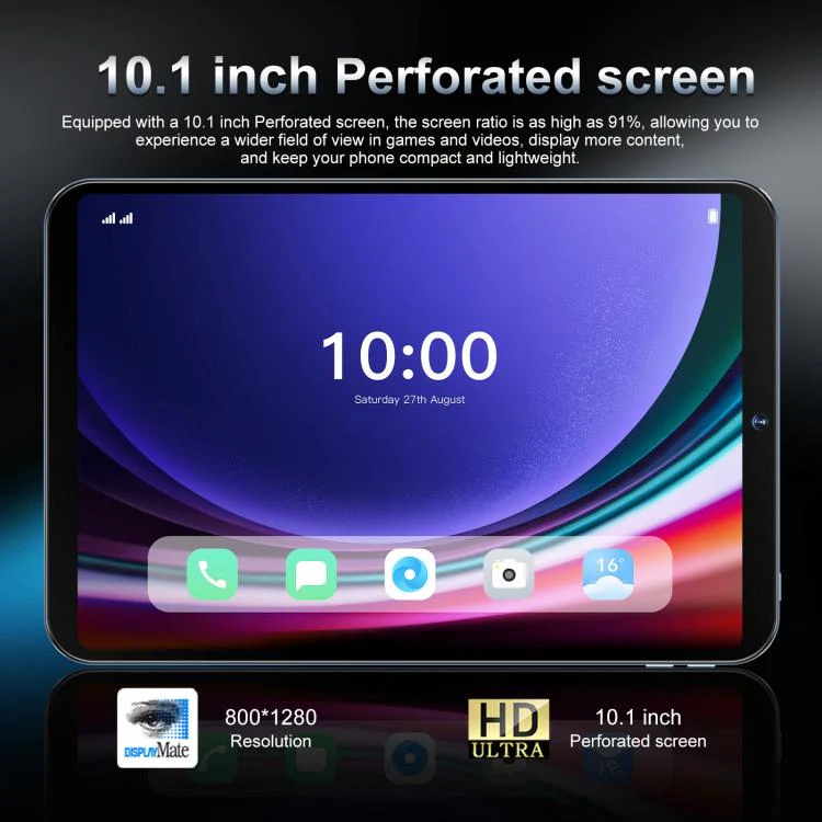 Tab 26 Ultra 10.1 inch 4G LTE Tablet PC, 4GB+64GB, Android 10 MTK6755 Octa Core, UK Plug (Black) - Image 6