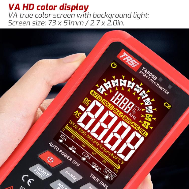 TASI TA805A Battery-powered Large Screen Digital Fully Automatic Smart Multimeter - Image 4