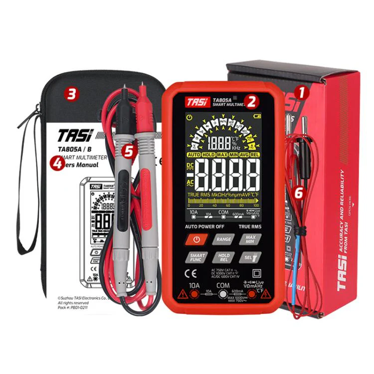 TASI TA805B Rechargeable Large Screen Digital Fully Automatic Smart Multimeter - Image 15