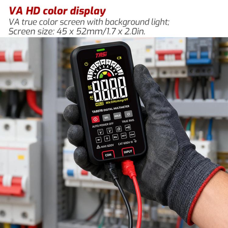 TASI TA807A Digital Fully Automatic Smart Burn-Proof Multifunction Large-Screen Multimeter Voltage Resistance Frequency Tester - Image 2