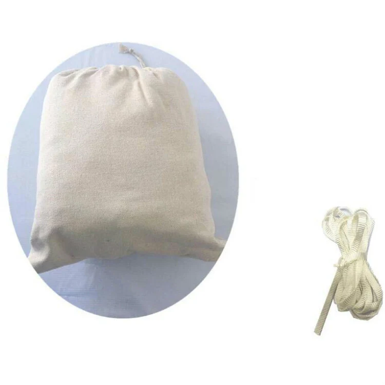 Tassel Hammock Double Canvas Hammock Outdoor Indoor Photography Props, Specification:200x150cm White - Image 5