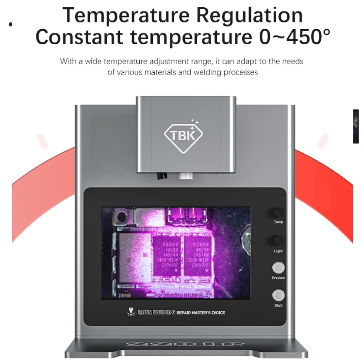 TBK 2205 Smart Infrared Laser Thermostatic Welding Machine with HD Camera, Plug:UK Plug(External LCD) - Image 4