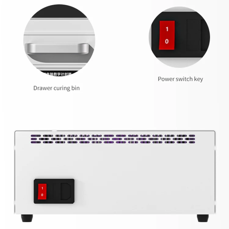 TBK 605 100W Mini UV Curing Lamp Box 48 LEDs Curved Surface Screen UV Curing Box, UK Plug - Image 6