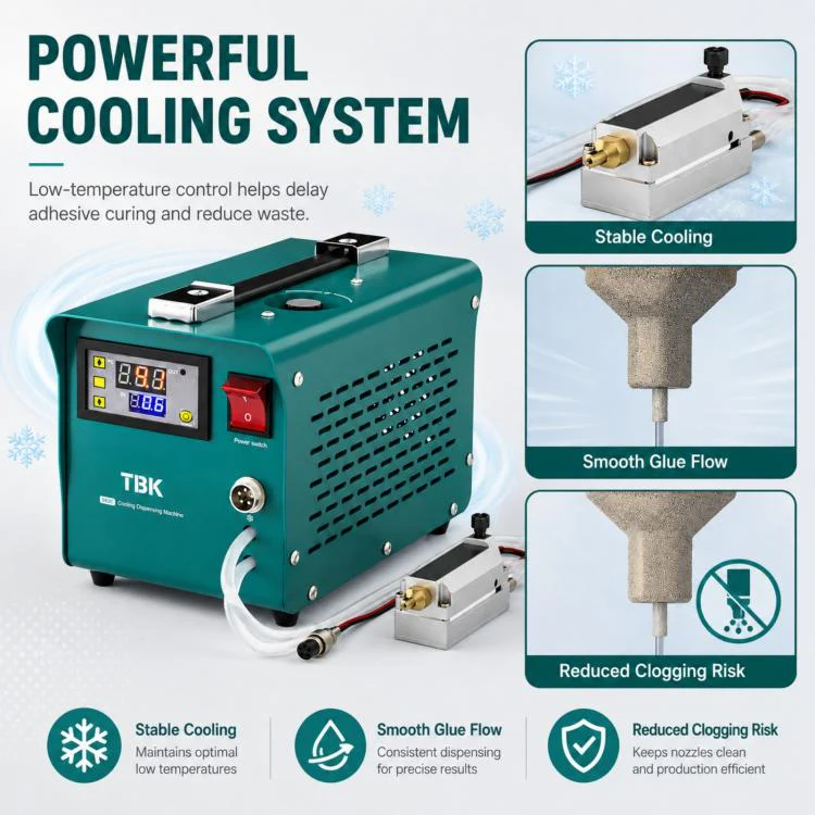 TBK TBK-983C AB Glue Cooling Dispensing Machine, Plug:AU Plug - Image 6