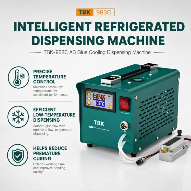 TBK TBK-983C AB Glue Cooling Dispensing Machine, Plug:US Plug - Image 5