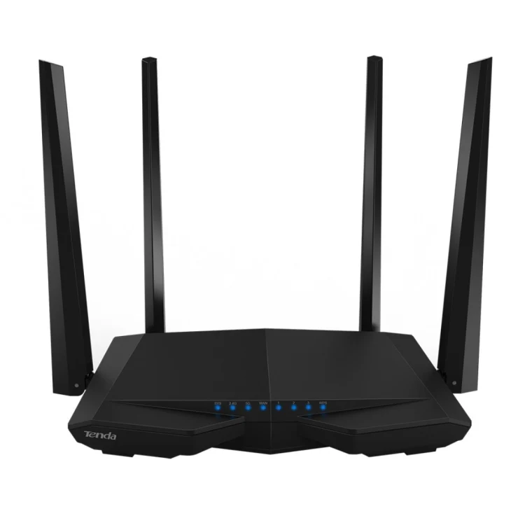 Tenda AC6 AC1200 Smart Dual-Band Wireless Router 5GHz 867Mbps + 2.4GHz 300Mbps WiFi Router with 4*5dBi External Antennas(Black) - Image 2