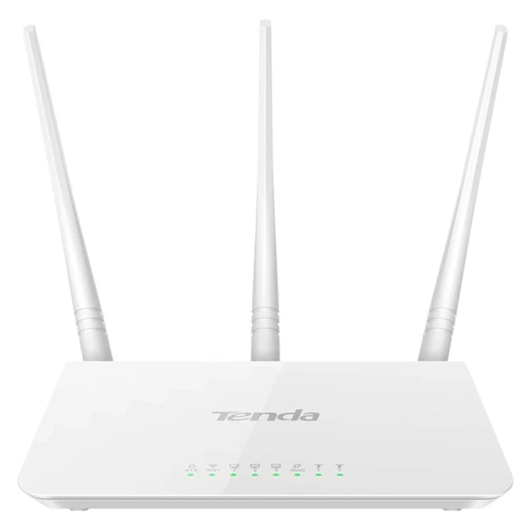 Tenda F3 Wireless 2.4GHz 300Mbps WiFi Router with 3*5dBi External Antennas(White) - Image 2