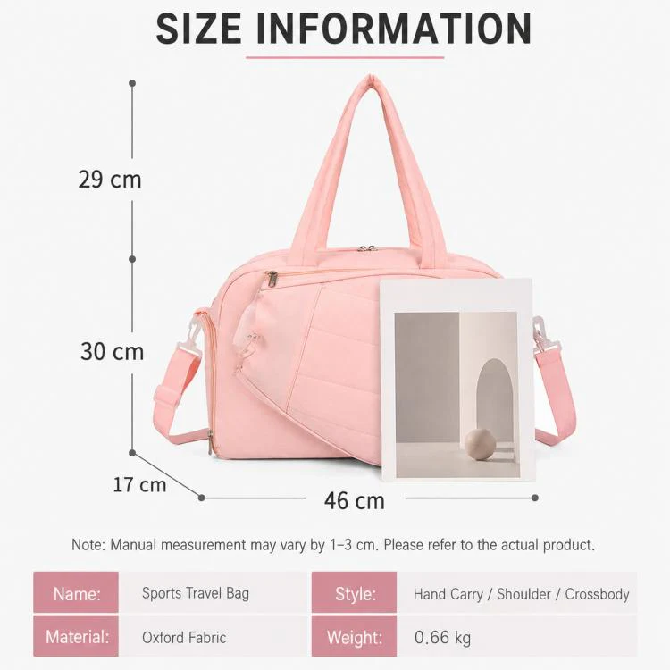 Tennis Duffel Bag Waterproof Gym Bag with Shoe Compartment Racket Holder for Pickleball Travel Sports(Black) - Image 10