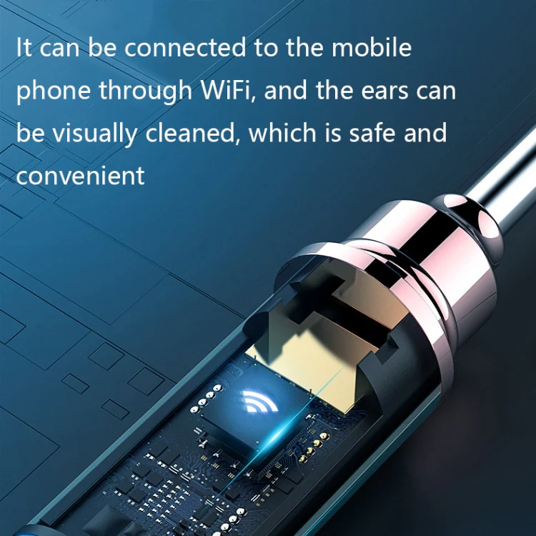 TES02 WIFI High-definition Intelligent Visual Ear Scoop(Ink Green) - Image 3