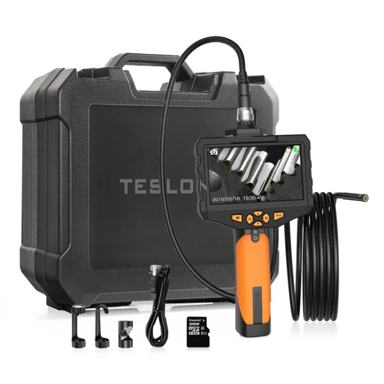 Teslong NTS300 5 Inch HD Large Screen Industrial Inspection Borescope Auto Repair Tools, Specification: 7.6mm-1M - Image 2
