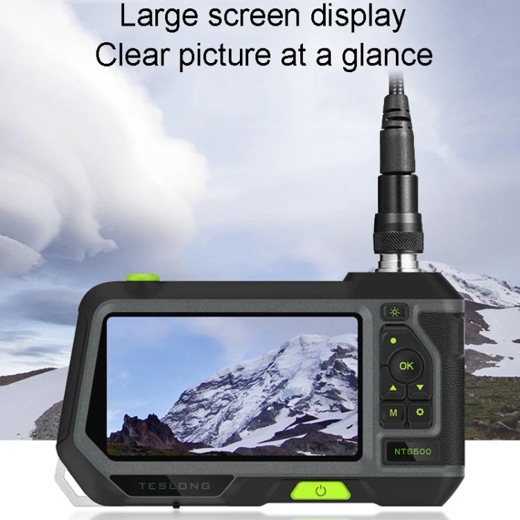 Teslong NTS500 5.5mm-3M Dual Lens 5 Inch Large Screen Industrial Pipe Borescope Industrial Inspection Tools - Image 10