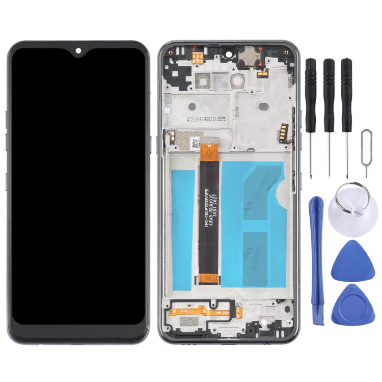 TFT LCD Screen for LG Q51 LM-Q510N Digitizer Full Assembly with Frame (Black) - Image 2