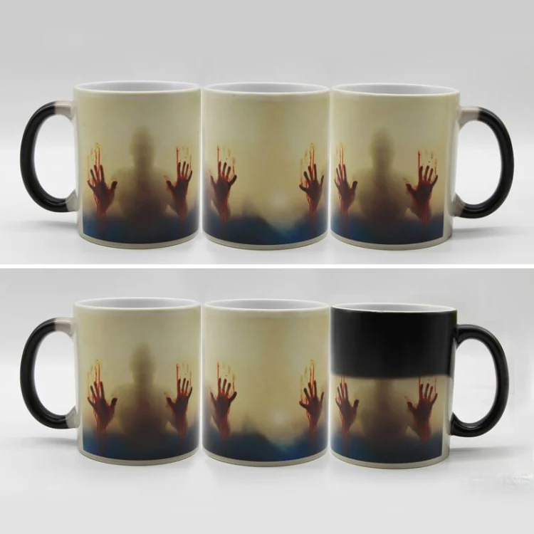 The Walking Dead Mug Color Changing Heat Sensitive Ceramic Coffee Mug 301-400ml(Black) - Image 6