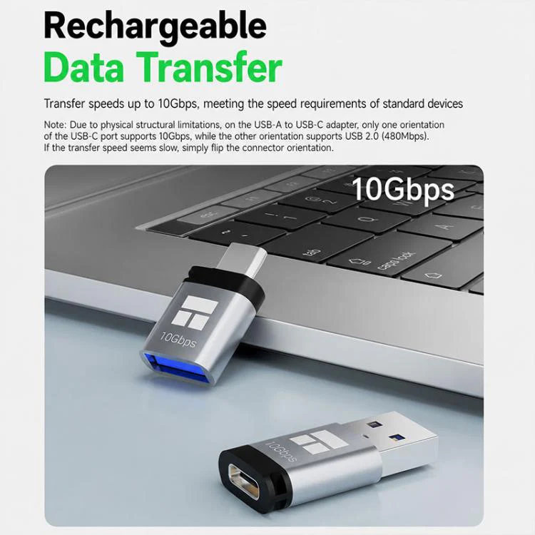 THERMALRIGHT DCA02 Series Adapter USB-A to Type-C Adapter(Grey) - Image 5
