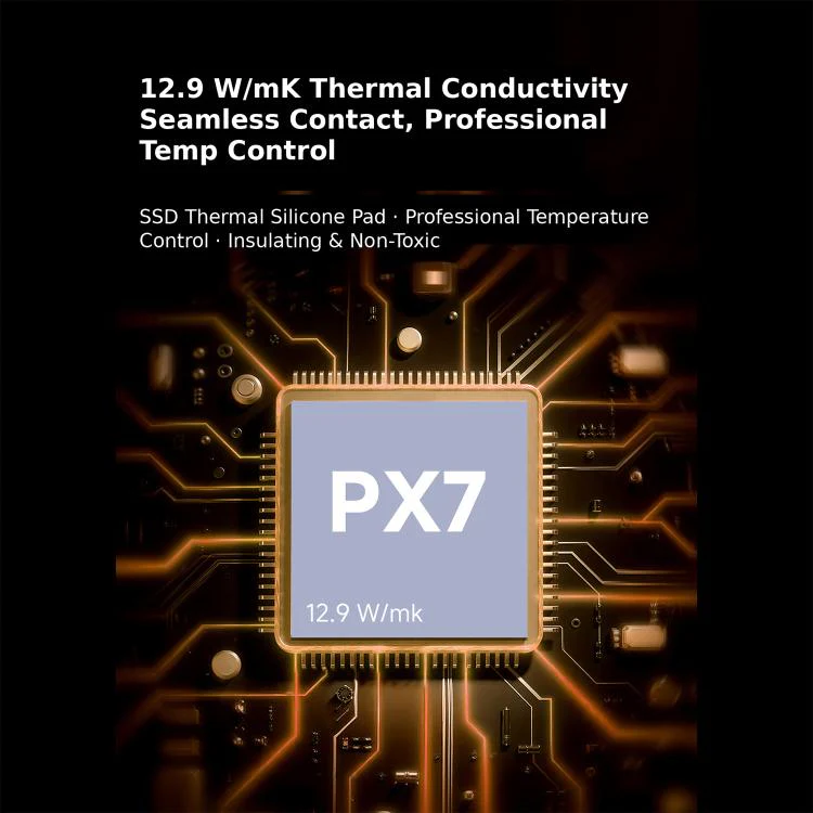 THERMALRIGHT PX7 M.2 SSD Thermal Silicone Pad, Thickness:2mm(Grey) - Image 3