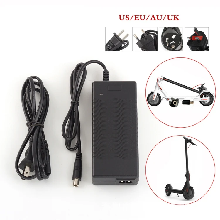 THGX-4202 42V / 2A DC 5.5mm Charging Port Universal Electric Scooter Power Adapter Lithium Battery Charger for Xiaomi Mijia M365 & Ninebot ES2 / ES4, UK Plug - Image 6