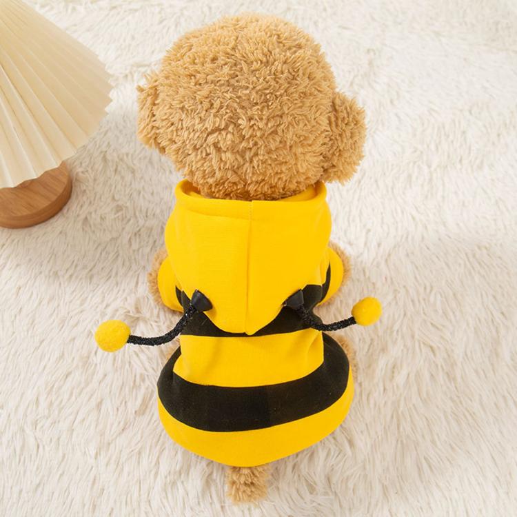 Thickened Leash-Friendly Dog Coat For Fall & Winter Bee-Themed Cat Clothing, Size: XL