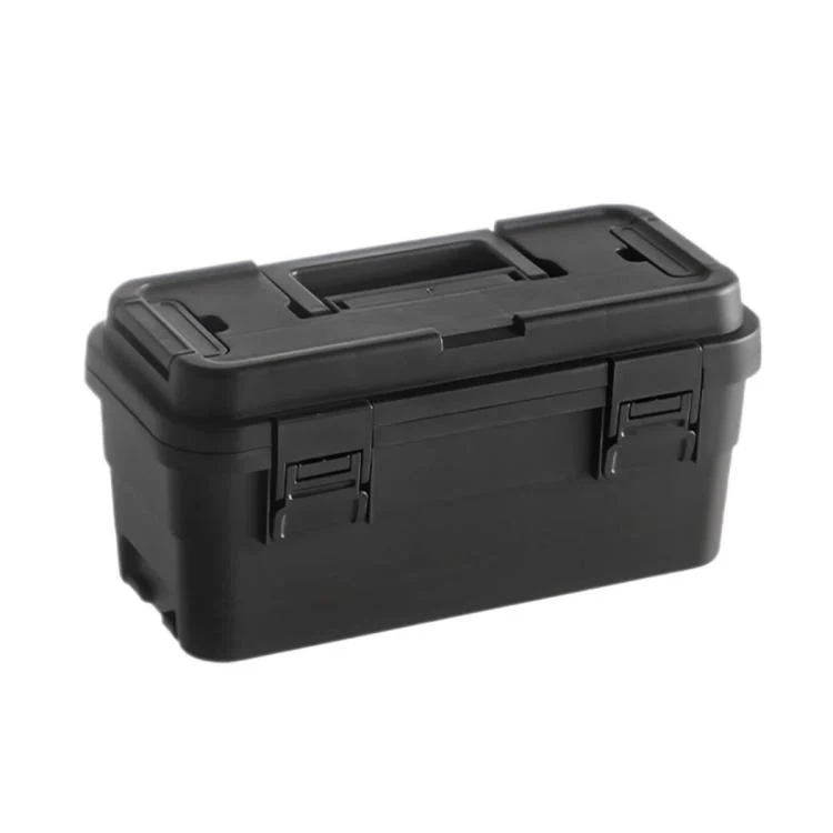 Thickened Plastic Storage Box For Hardware Gardening Tools, Size: Large 15L(Black)