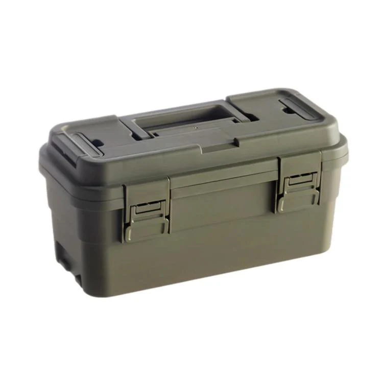 Thickened Plastic Storage Box For Hardware Gardening Tools, Size: Large 15L(Green)