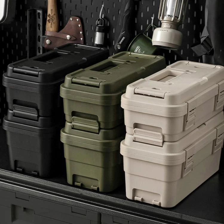 Thickened Plastic Storage Box For Hardware Gardening Tools, Size: Large 15L(Khaki) - Image 2