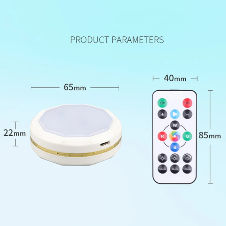 TL004-RGB USB Charging RGB Light Effect Ambient Light with Remote Control(Black Gold Edge) - Image 3