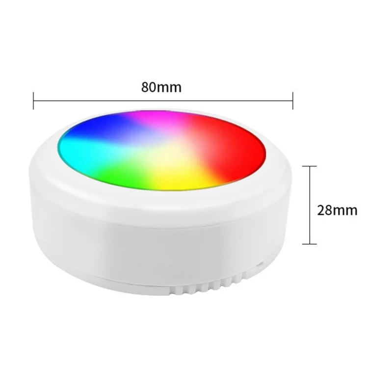 TL009-RGB Wireless Timer Dimming Night Lights Party RGB Atmosphere Lights with Remote Control(Black) - Image 3