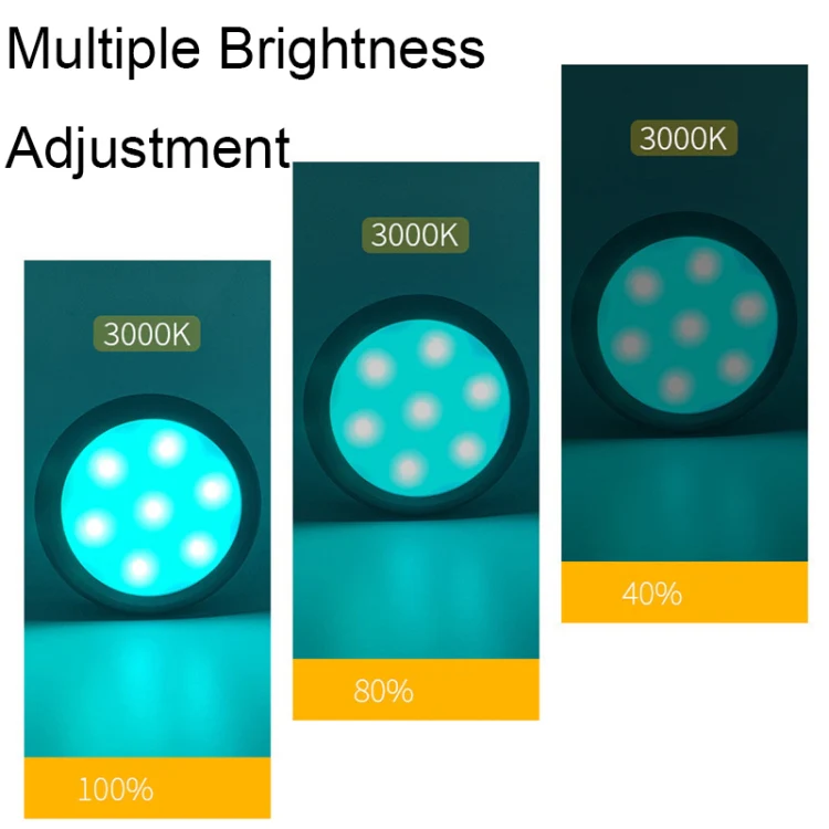 TL009-RGB Wireless Timer Dimming Night Lights Party RGB Atmosphere Lights with Remote Control(White) - Image 5
