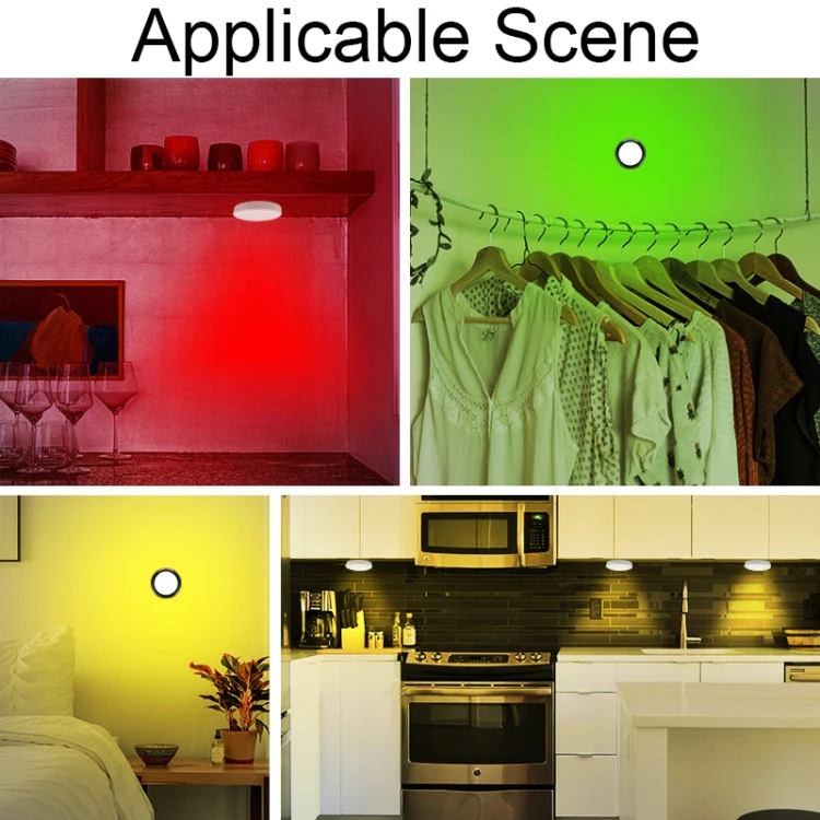 TL009-RGB Wireless Timer Dimming Night Lights Party RGB Atmosphere Lights with Remote Control(White) - Image 8