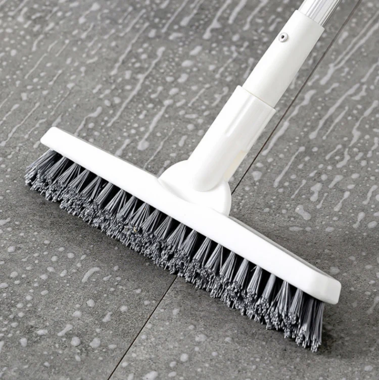 Toilet Brush Long Handle Bristle Floor Brush Bathroom Tile Wall Brush Gap To Dead Corner Cleaning Brush(White) - Image 5