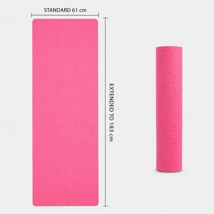 TPE Home Fitness Training Non-slip Yoga Mat(Matcha + Black 183x80x0.8cm) - Image 4
