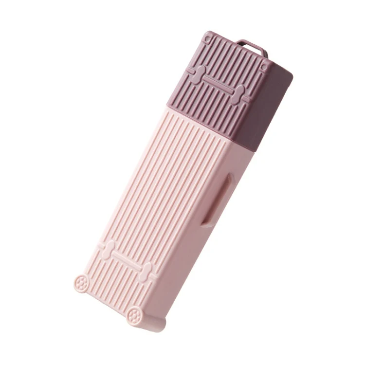 Travel Wash Cup Toothbrush Box Portable Set Creative Business Trip Tooth Storage Box(Cherry blossom powder) - Image 2
