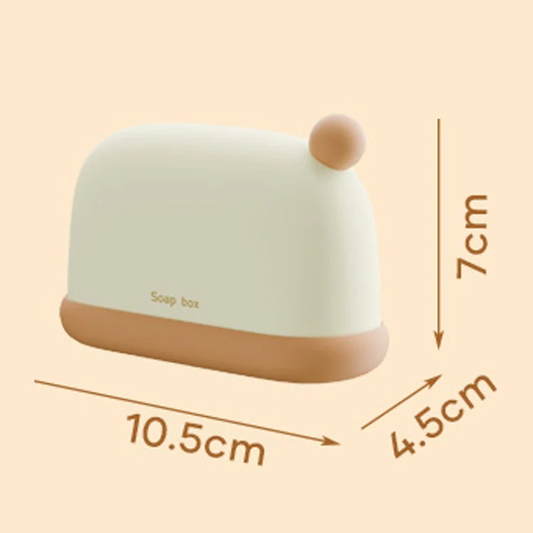 Traveling Portable Sealed Soap Box Household Bathroom Soap Holder(White) - Image 3