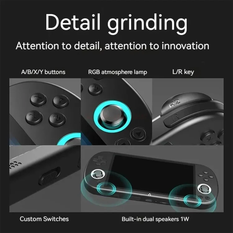 Trimui Smart Pro 4.96 Inch IPS Screen Handheld Game Console Open Source Linux System 128G(Grey) - Image 6
